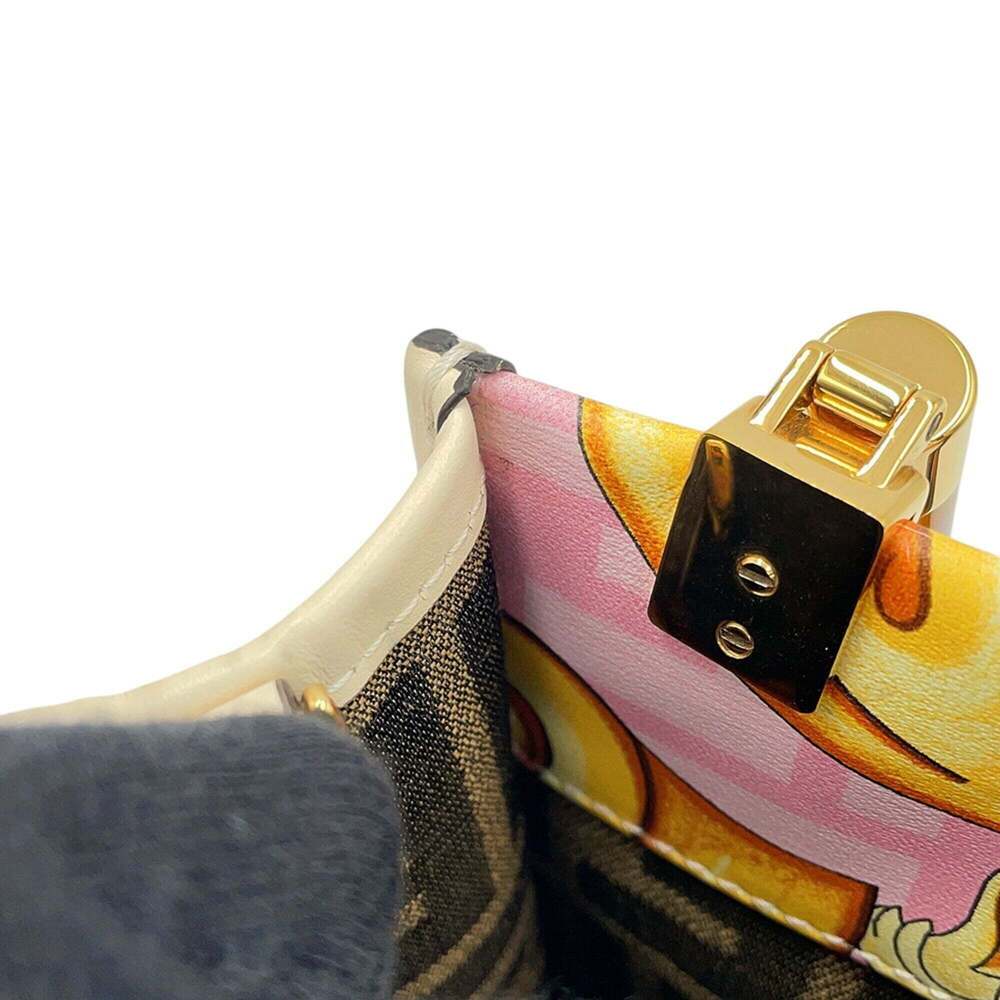 Fendi Handbag Fenderche Sunshine Shopper Mini Canvas 8BS051 2-way Shoulder Ba... - Picture 14 of 16